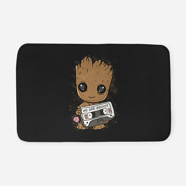 Cute We Are Groot-None-Memory Foam-Bath Mat-MaxoArt