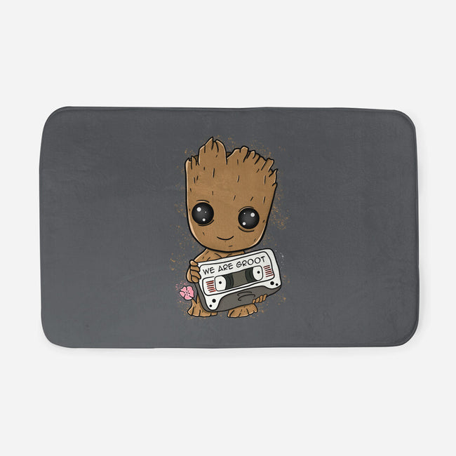 Cute We Are Groot-None-Memory Foam-Bath Mat-MaxoArt