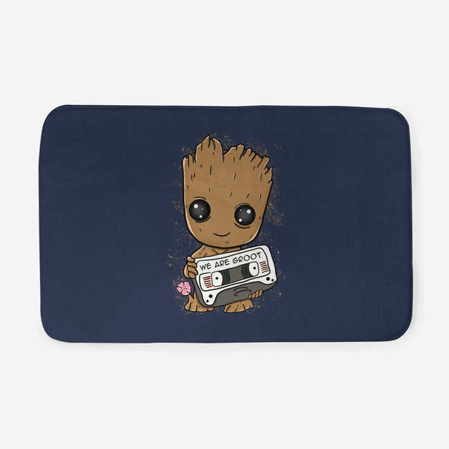 Cute We Are Groot-None-Memory Foam-Bath Mat-MaxoArt