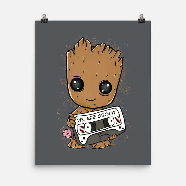 Cute We Are Groot-None-Matte-Poster-MaxoArt