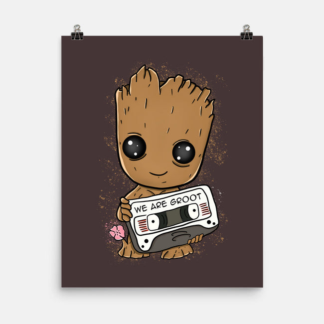 Cute We Are Groot-None-Matte-Poster-MaxoArt