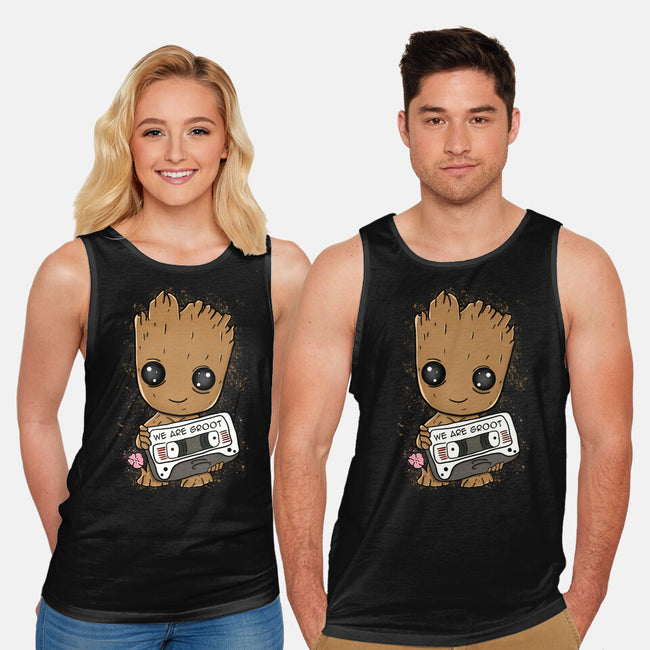 Cute We Are Groot-Unisex-Basic-Tank-MaxoArt