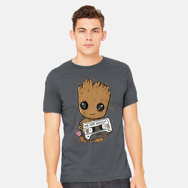 Cute We Are Groot-Mens-Heavyweight-Tee-MaxoArt