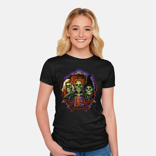 Twist The Bones-Womens-Fitted-Tee-daobiwan