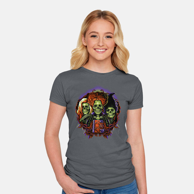 Twist The Bones-Womens-Fitted-Tee-daobiwan