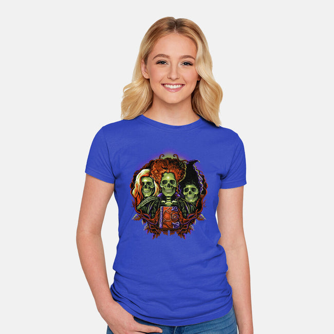 Twist The Bones-Womens-Fitted-Tee-daobiwan