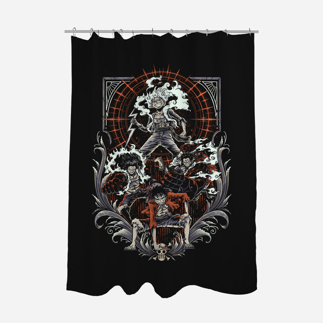 Gear 5 Transformation-None-Polyester-Shower Curtain-Imu Studio