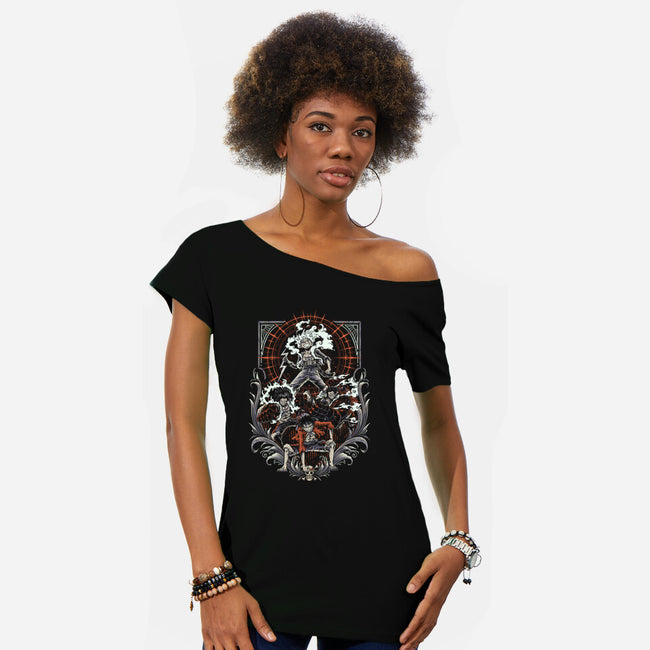 Gear 5 Transformation-Womens-Off Shoulder-Tee-Imu Studio