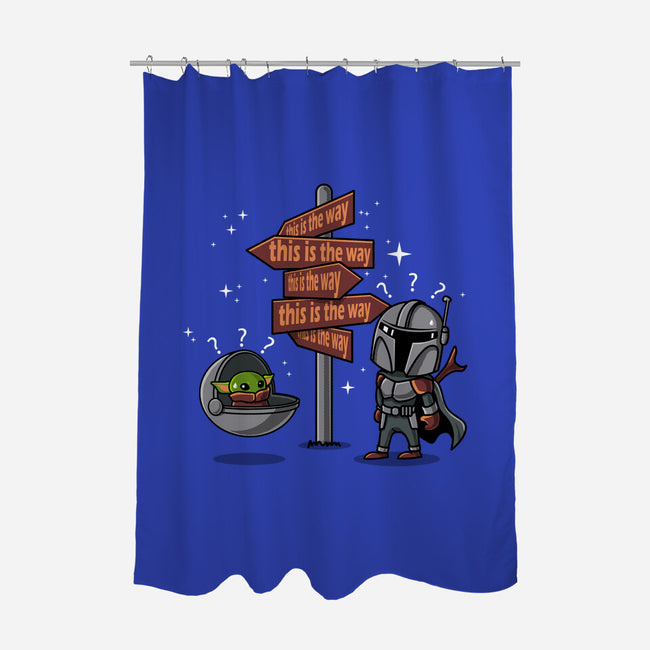 Which Is The Way-None-Polyester-Shower Curtain-erion_designs