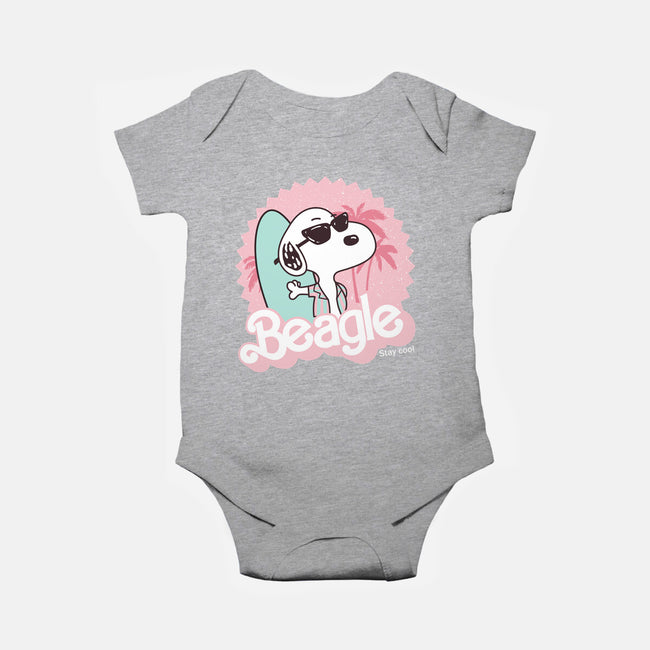 Cool Beagle-Baby-Basic-Onesie-retrodivision