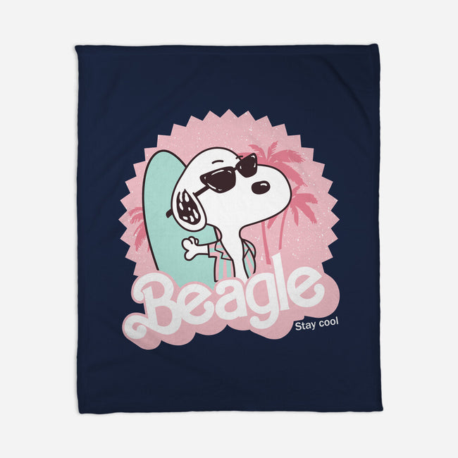 Cool Beagle-None-Fleece-Blanket-retrodivision