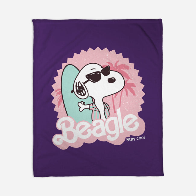 Cool Beagle-None-Fleece-Blanket-retrodivision