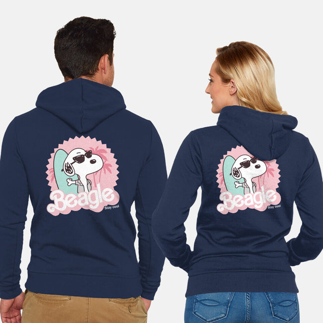 Cool Beagle-Unisex-Zip-Up-Sweatshirt-retrodivision