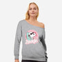 Cool Beagle-Womens-Off Shoulder-Sweatshirt-retrodivision