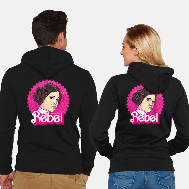 Rebel Princess-Unisex-Zip-Up-Sweatshirt-retrodivision