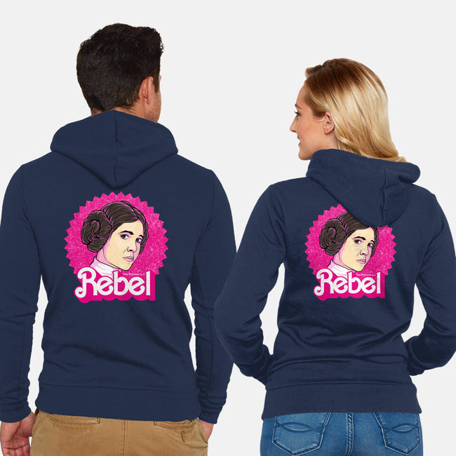 Rebel Princess-Unisex-Zip-Up-Sweatshirt-retrodivision