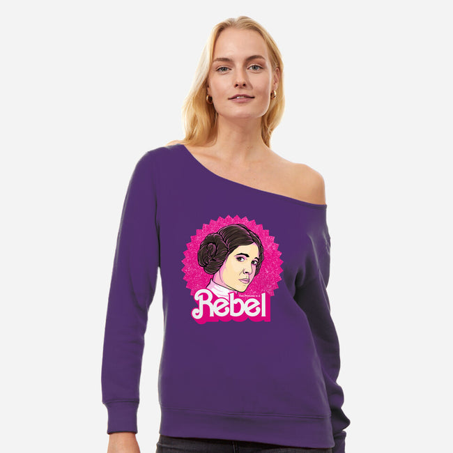 Rebel Princess-Womens-Off Shoulder-Sweatshirt-retrodivision