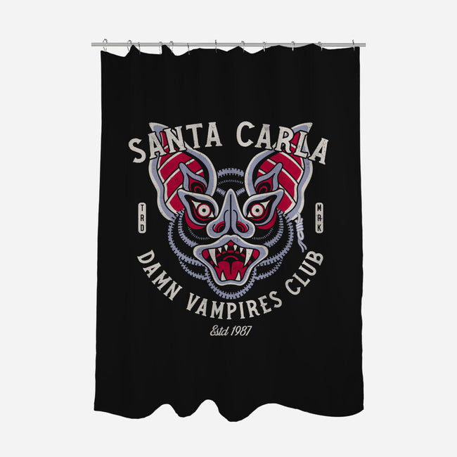 Damn Vampires Club-None-Polyester-Shower Curtain-Nemons