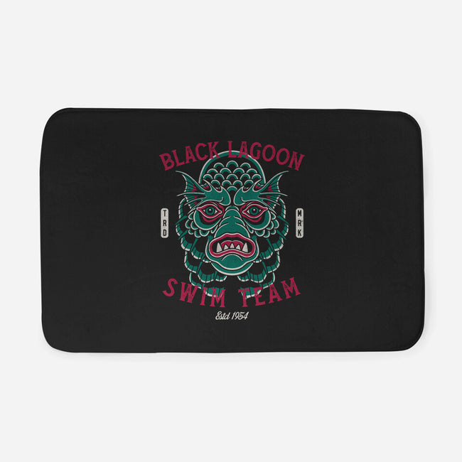 Black Lagoon Swim Club-None-Memory Foam-Bath Mat-Nemons