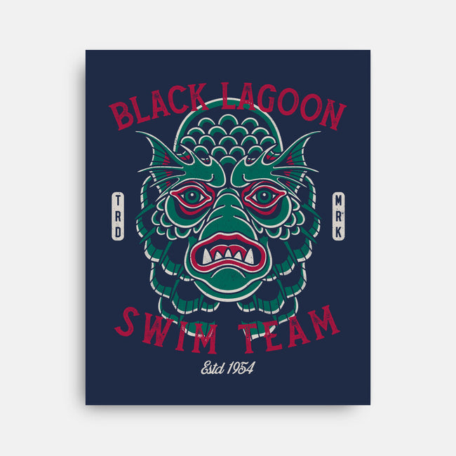 Black Lagoon Swim Club-None-Stretched-Canvas-Nemons