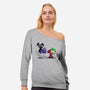 Bat Charlie-Womens-Off Shoulder-Sweatshirt-zascanauta