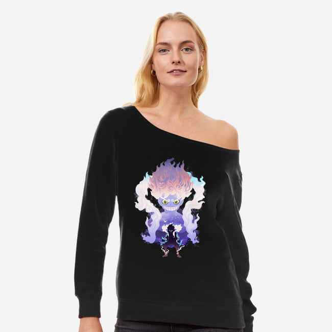 Sun God-Womens-Off Shoulder-Sweatshirt-dandingeroz