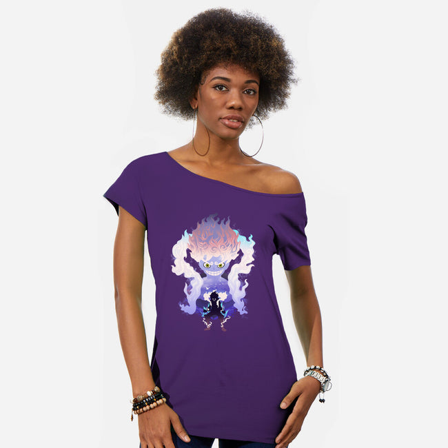 Sun God-Womens-Off Shoulder-Tee-dandingeroz