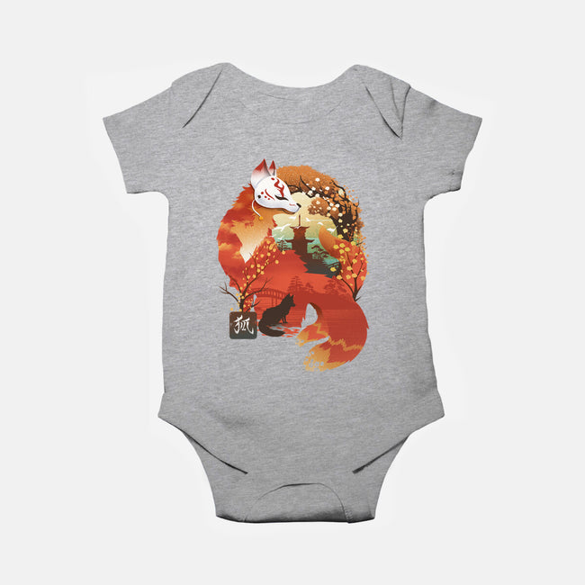 Fox Landscape-Baby-Basic-Onesie-dandingeroz