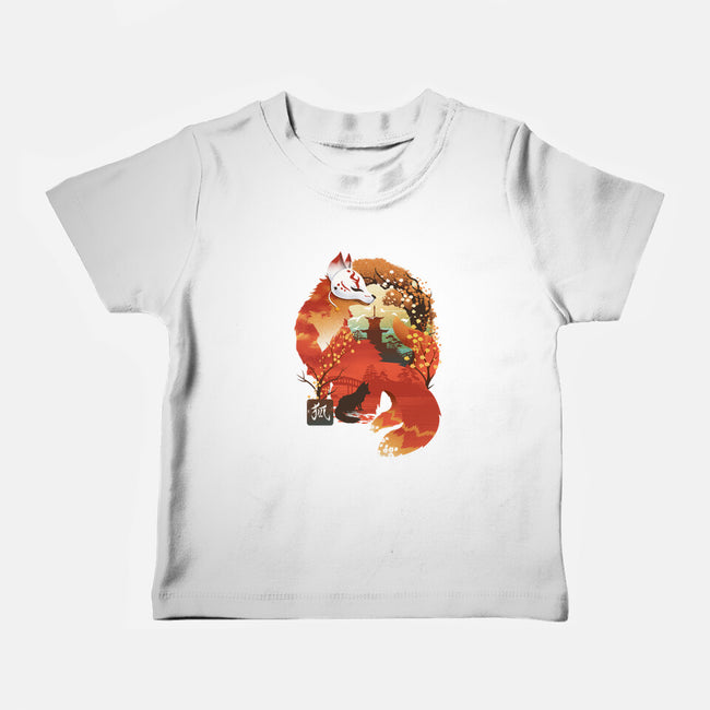 Fox Landscape-Baby-Basic-Tee-dandingeroz