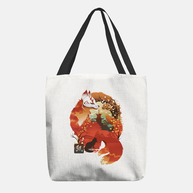 Fox Landscape-None-Basic Tote-Bag-dandingeroz