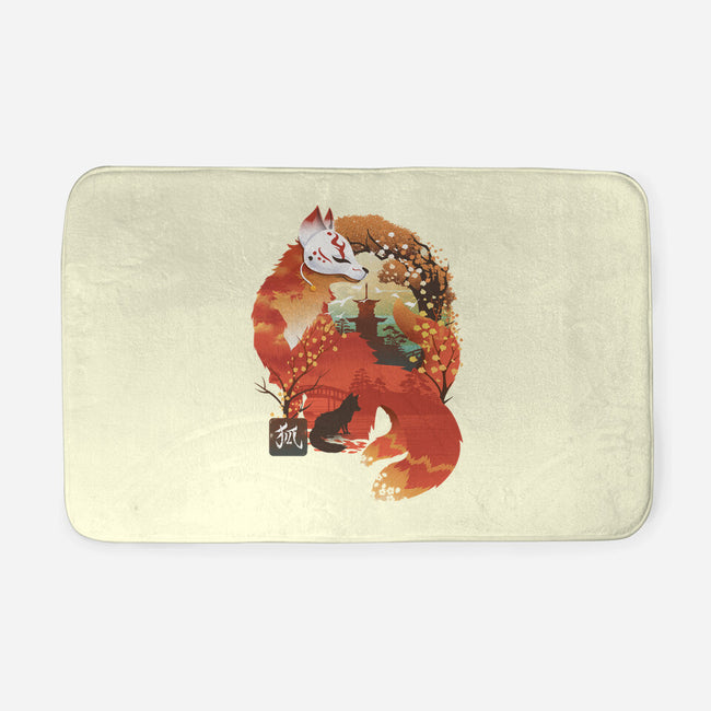 Fox Landscape-None-Memory Foam-Bath Mat-dandingeroz