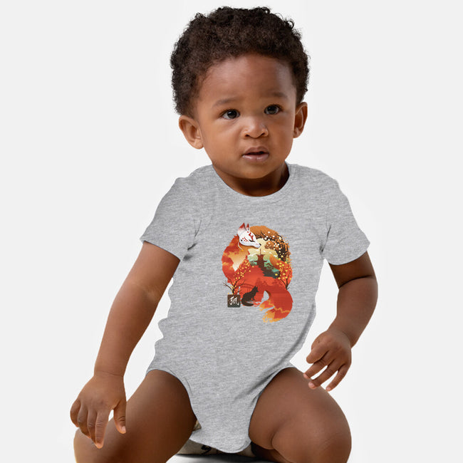 Fox Landscape-Baby-Basic-Onesie-dandingeroz