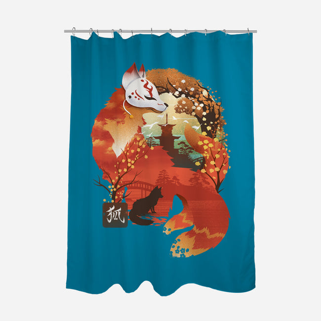 Fox Landscape-None-Polyester-Shower Curtain-dandingeroz