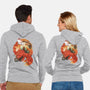 Fox Landscape-Unisex-Zip-Up-Sweatshirt-dandingeroz