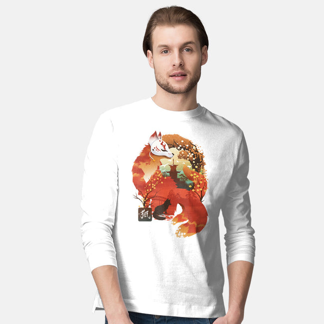 Fox Landscape-Mens-Long Sleeved-Tee-dandingeroz