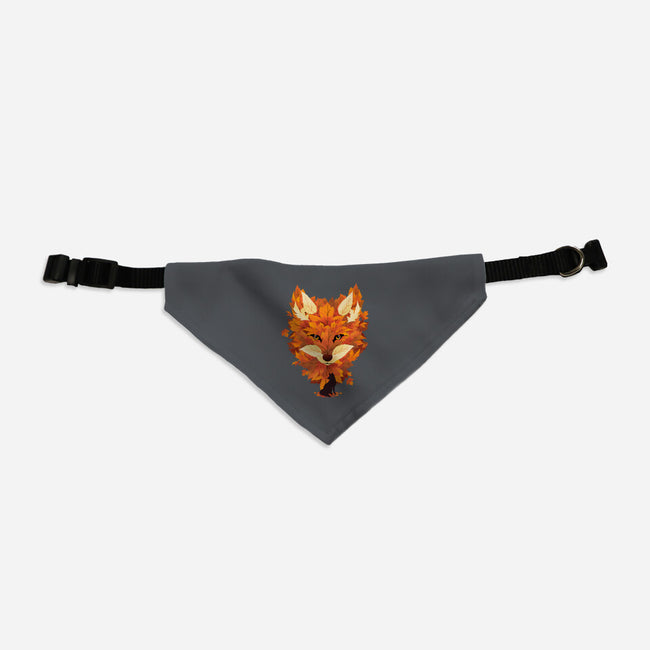 Autumn Leaves Fox-Cat-Adjustable-Pet Collar-dandingeroz