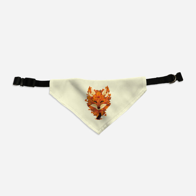 Autumn Leaves Fox-Cat-Adjustable-Pet Collar-dandingeroz