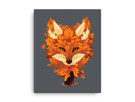 Autumn Leaves Fox