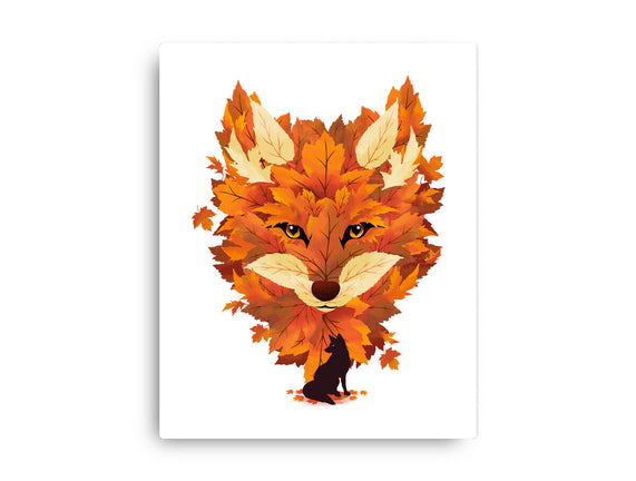 Autumn Leaves Fox