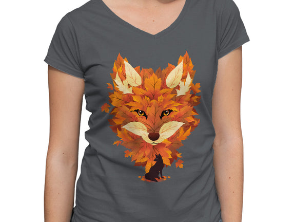 Autumn Leaves Fox