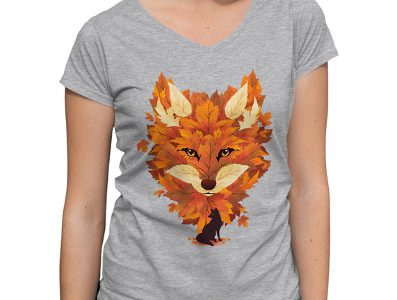 Autumn Leaves Fox