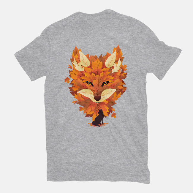 Autumn Leaves Fox-Mens-Basic-Tee-dandingeroz