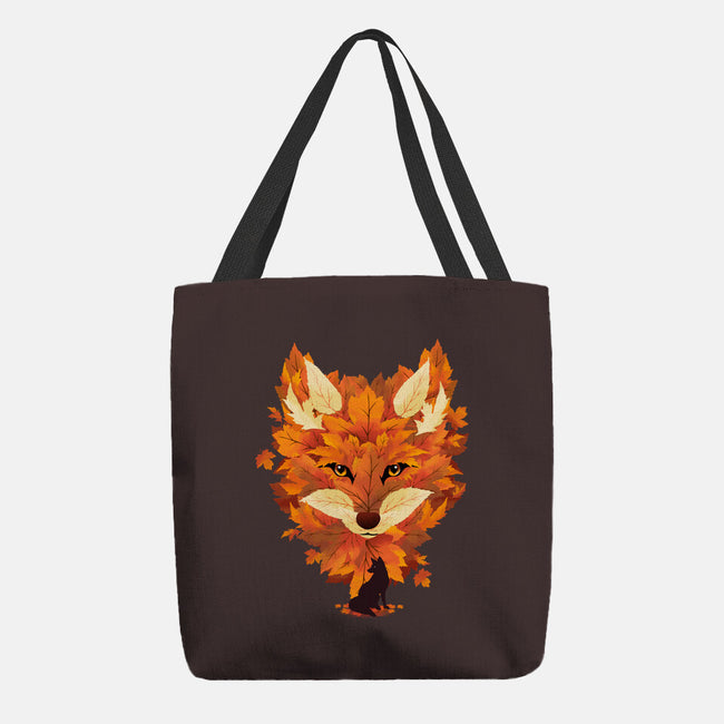 Autumn Leaves Fox-None-Basic Tote-Bag-dandingeroz