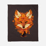 Autumn Leaves Fox-None-Fleece-Blanket-dandingeroz