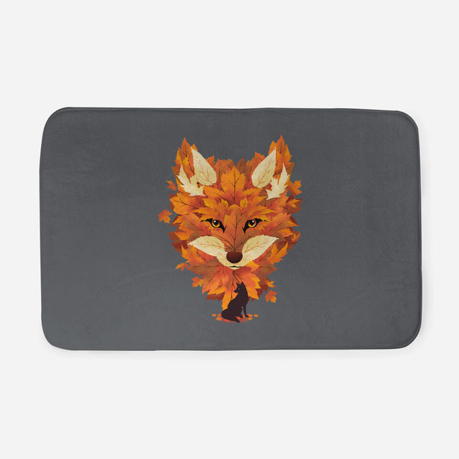 Autumn Leaves Fox-None-Memory Foam-Bath Mat-dandingeroz