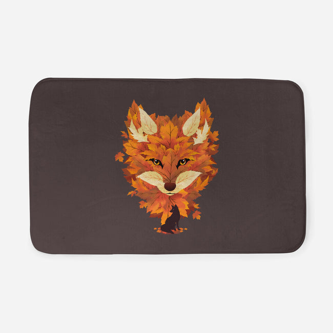 Autumn Leaves Fox-None-Memory Foam-Bath Mat-dandingeroz