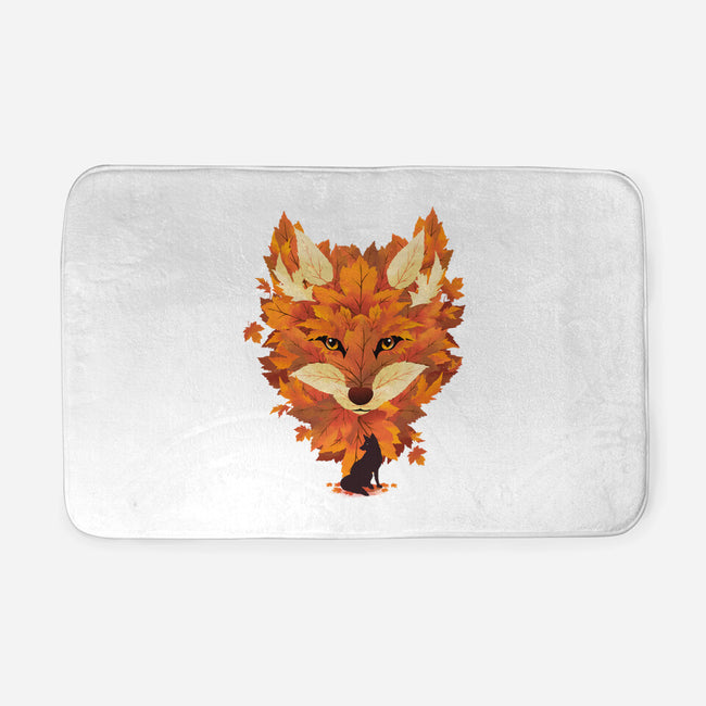 Autumn Leaves Fox-None-Memory Foam-Bath Mat-dandingeroz