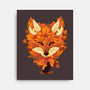 Autumn Leaves Fox-None-Stretched-Canvas-dandingeroz