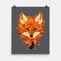 Autumn Leaves Fox-None-Matte-Poster-dandingeroz