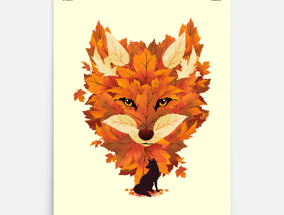 Autumn Leaves Fox